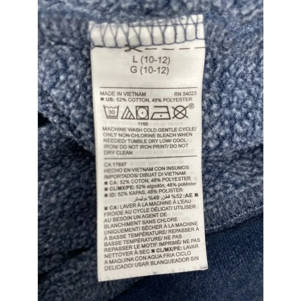 Old Navy Beach Vibes Graphic Pullover Sweatshirt Hoodie Girls Large 10-12
